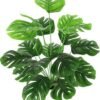 Artificial Monstera Deliciosa Plant 21 Inch, Fake Tropical Palm Tree
