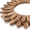 Wall Mirror Decorative 12 inch Rustic Wood Mirror