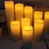 Candles Battery Operated Candles Real Wax Pillar LED