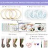 Embroidery Kit for Beginners, 4 Sets Embroidery Kit for Beginners Adults, Needle Point Kits