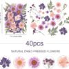 Eshow  Dried Pressed Flowers Resin 40Pcs