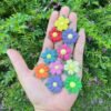 Handmade 100 Pcs Lovely Mulberry Paper Flowers 30x30mm
