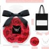 Rose Box with Necklace Artificial Preserved Flower Valentines