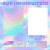 Prudiut 24 Sheets Holographic Cardstock 8.5 x 11, 250gsm/92lb