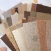 Aromoty 30 sheets Textured Scrapbook Paper&Mesh Fabric 5.8x8.2 Inches
