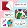 Hygloss Products Embossed Metallic Foil Paper 8.5x10-Inch, 30Pack