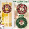 Yastouay 17" Christmas Wreaths for Front Door