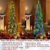 TURNMEON 6 Ft Prelit Pencil Tree Fraser