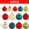 ROSELEAF 40pcs Christmas Ball Ornaments Set Shatterproof