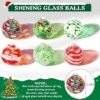 RGJ 6 PCS Hand Blown Glass Ornaments Balls