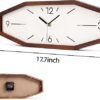 DaguyS Wooden Retro Wall Clocks, 18 Inches Square Clocks