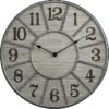 FirsTime & Co.  Cooper Wall Clock, Gray/Galvanized