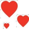 Beistle Store Cardstock Paper Heart Cut Outs ,20, 4", 8.5", 12in