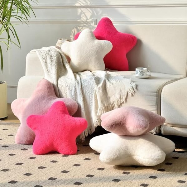 2 Star Pillow, Decorative Throw Pillows for Bed Couch