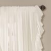 Reyna Ruffle Window Curtain Panel Set, Pair, 54" W x 84" L white