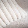 2 Faux Fur Plush Decorative Throw Pillow Covers Fuzzy Striped
