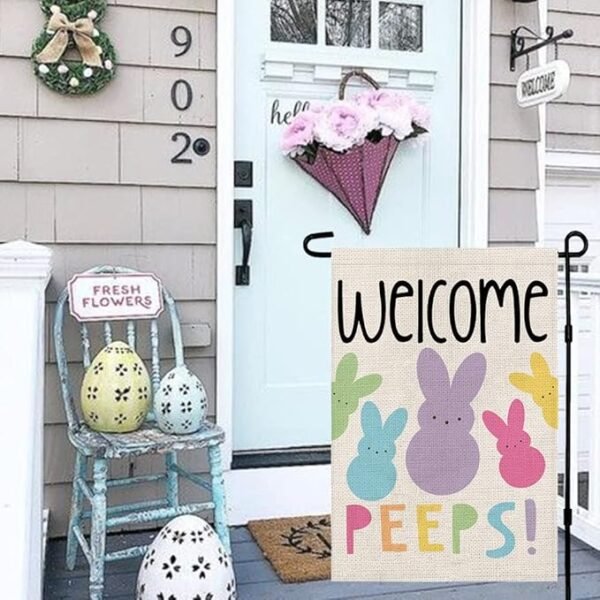 Decorhua Easter Garden Flag Double Sided Vertical 12×18 Inch
