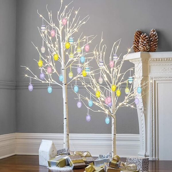 2 Yunfan 12Pcs Easter Decorations Eggs Hanging Ornaments