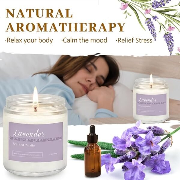 2 6 Pack Candles for Home Scented Aromatherapy Candles