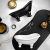 dodococa 1piece 5.6" Black Ceramic Mini Bathtub Soap