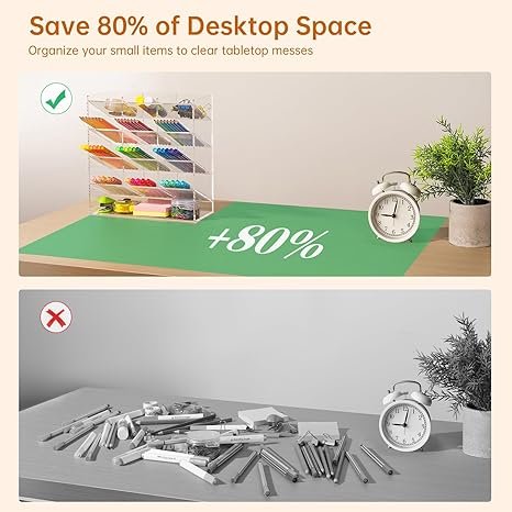 BEYGORM Acrylic Vertical Marker Organizer for 150 Markers