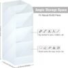 Asten Large Capacity Pen Storage Organizer with 5 Compartment (Clear, 3 Pack)