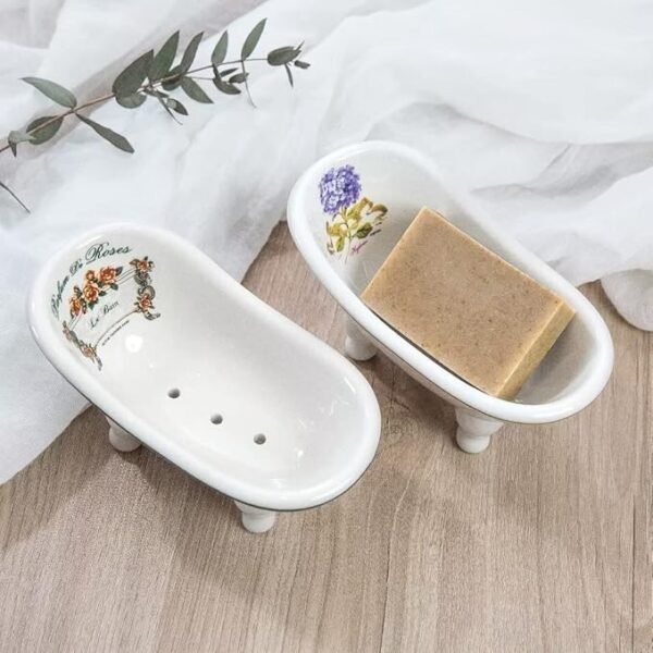 dodococa 1 Piece 5.6" Ceramic Mini Clawfoot Slipper Bathtub