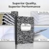 Rosmonde 12 Pack Composition Notebook  200 Pages (100 Sheets), 9-3/4 x 7-1/2"