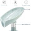 LBshmao-D 2 Pack Soap Holder Leaf-Shape Self Draining Soap Dish Holder