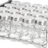 Spice Rack, 20 Glass Jar Spice Organizers and Storage