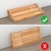 Zri Bamboo Spice Rack Kitchen Cabinet Organizer- 3 Tier