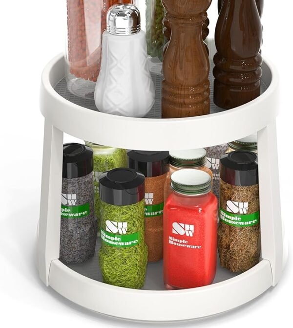 Simple Houseware 2 Tier Turntable Lazy Susan Spice Organizer