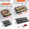 INVOCOO Expandable Spice Rack Organizer for Cabinet - 3 Tier Adjustable