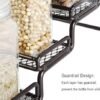 MEIQIHOME 4 Tier Spice Rack Organizer Step Shelf Countertop Spice