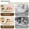Makeup Organizer Countertop Rotating Makeup Organizer for Vanity Large Capacity Cosmetic Display