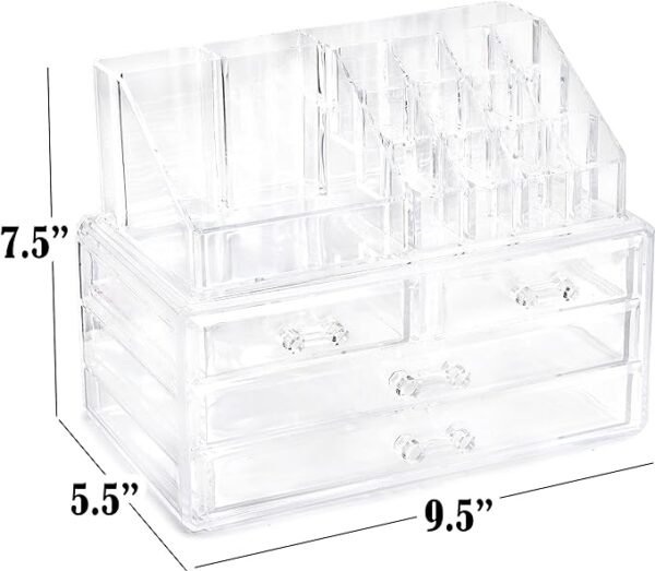 Clear Makeup Organizer - Cosmetic Storage Organizer