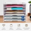 SONGWAY 7 Tier Wide Document Holder, White