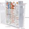 dndsim 4PCS 12x12 Scrapbook Paper Storage With Wheel