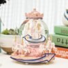 LOVE FOR YOU Gift Wrapped Music Box Carousel Horses Color Lights Unicorn Musical