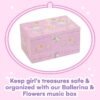 Jewelkeeper Musical Ballerina Girls Music Box