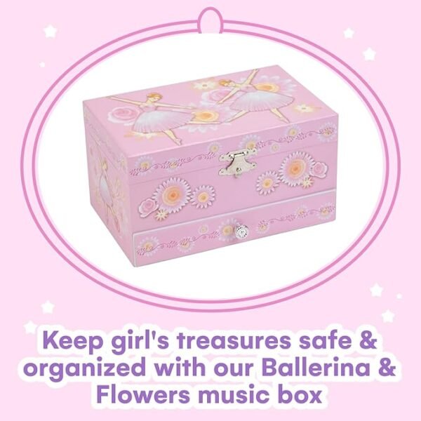 Jewelkeeper Musical Ballerina Girls Music Box