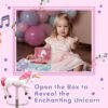 Jewelkeeper Girls Musical Jewelry Storage Box with Spinning Unicorn