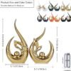 Gold Abstract Sculptures Home Decor, Ceramic Art Statue Cool Stuff