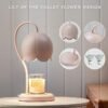 Cute Pink Flower Candle Warmer Lamp with Timer Dimmable