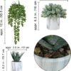 Set of 3 Small Artificial Succulent Potted Plants