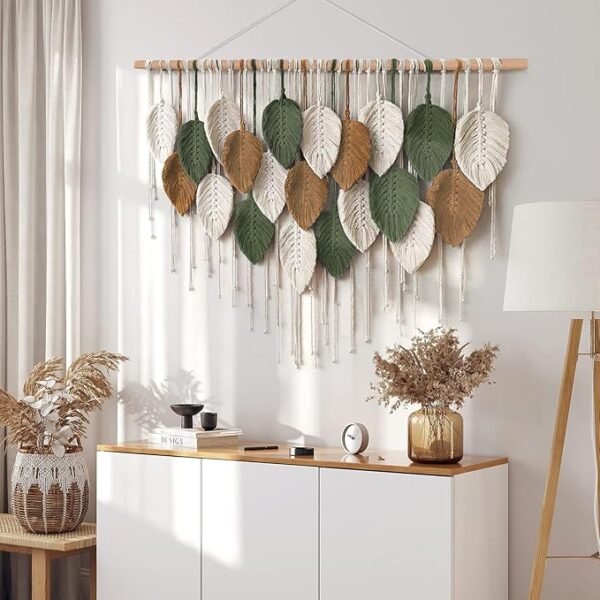 3 Large Macrame Wall Hanging Boho Woven Tapestry, Chic Home