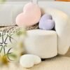 Throw Pillows Heart Pillow Cute Fuzzy Pillows for Bed