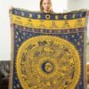 Boho Woven Throw Blanket Reversible Cotton Bohemian