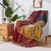 Bohemian Throw Blankets Chenille Jacquard Tassels Soft Chair Cover