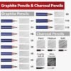 101 Pieces Advanced Drawing Set and Sketching Kit, with 3-Color Sketchbook